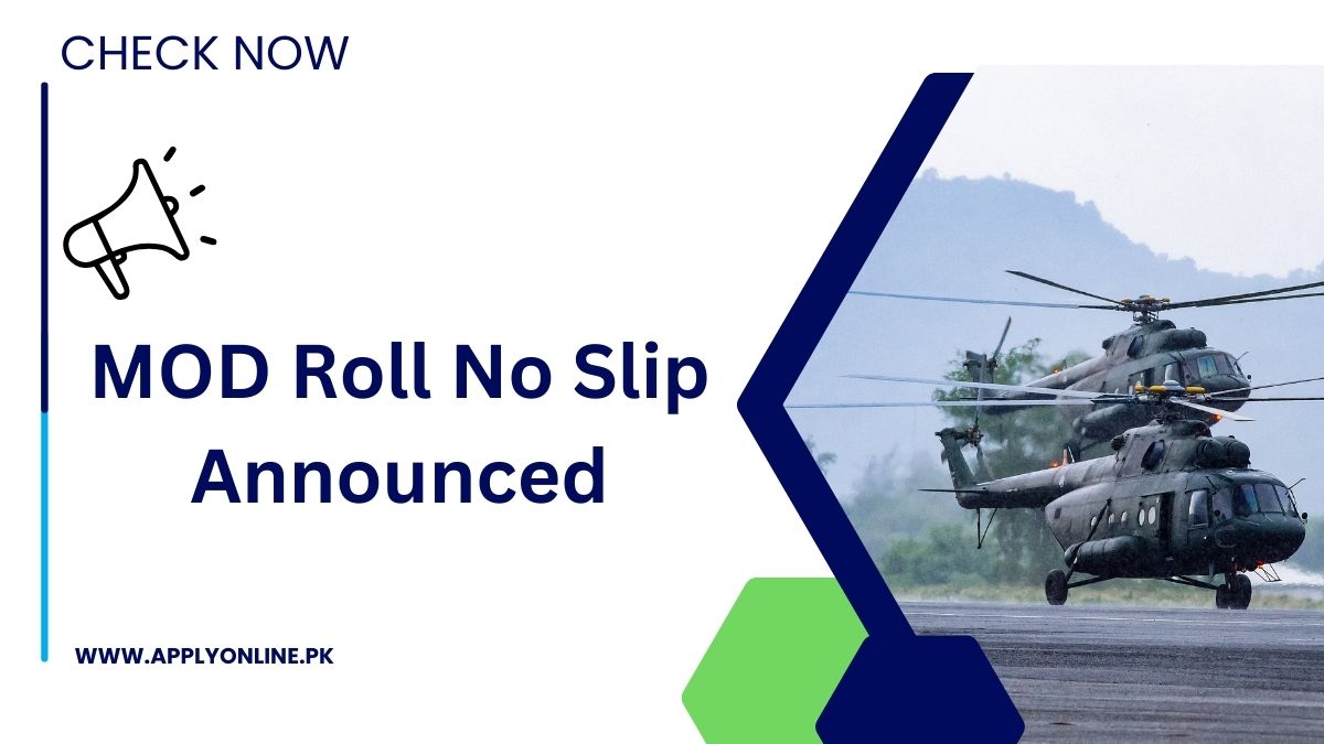 Ministry of Defence Roll No Slip 2024