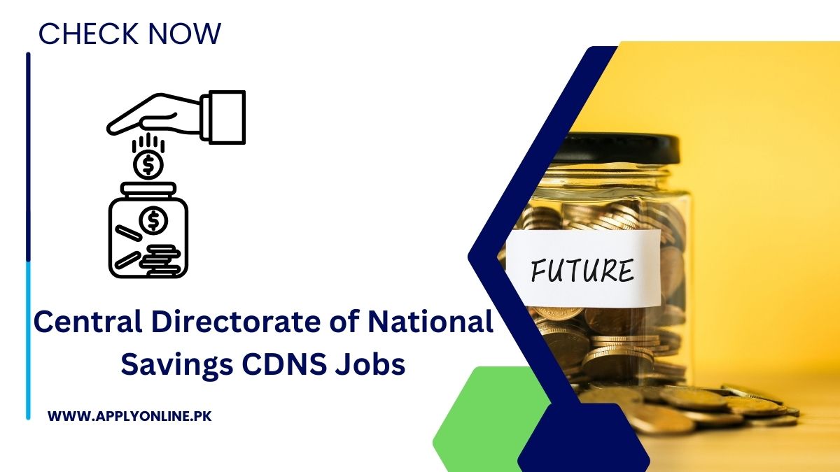 Central Directorate of National Savings CDNS Jobs 2024