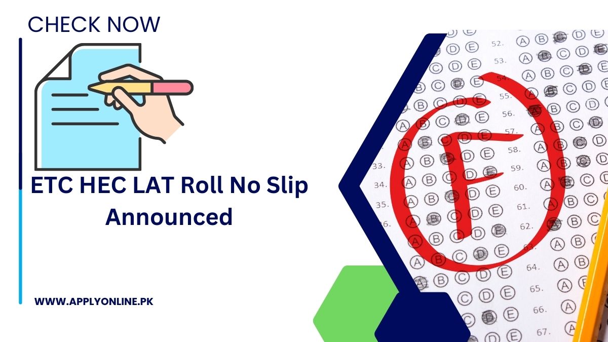 ETC HEC LAT Roll No Slip 2024