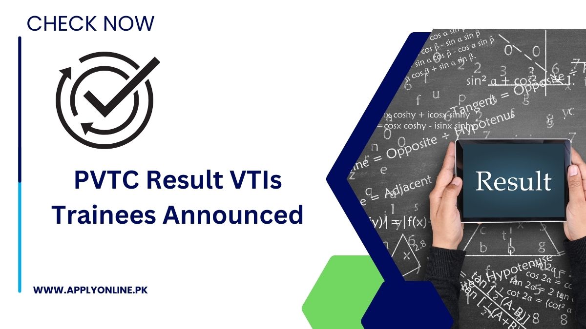 PVTC Result 2024 VTIs Trainees Check by CNIC Number